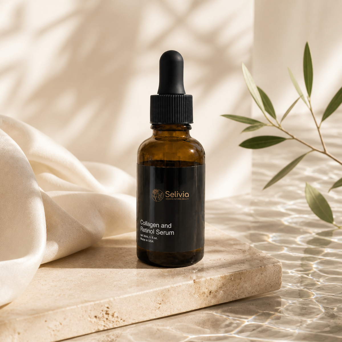 Retinol & Collagen Anti-Aging Face Serum with Hyaluronic Acid