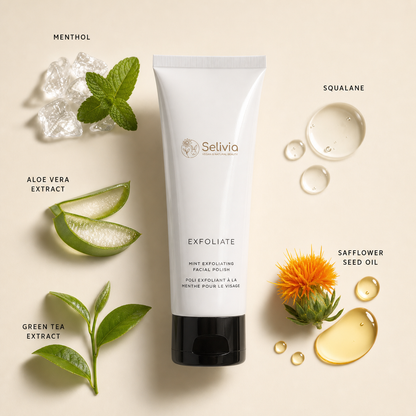 Mint Exfoliating Facial Scrub for Smooth Skin