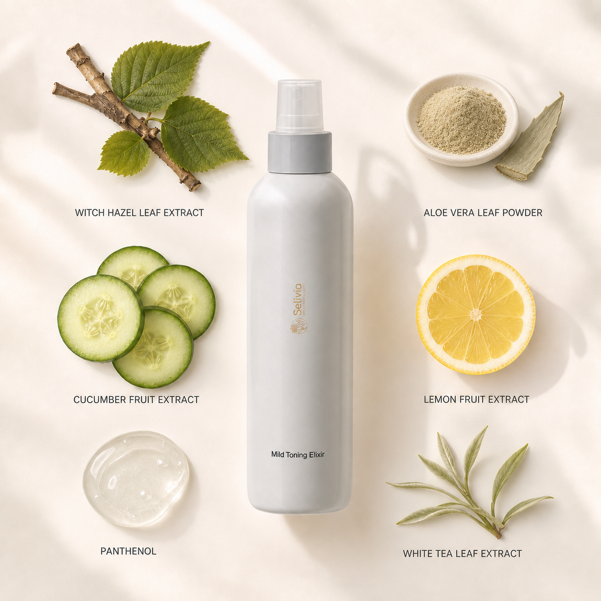Witch Hazel Facial Toner for Balanced, Refreshed Skin