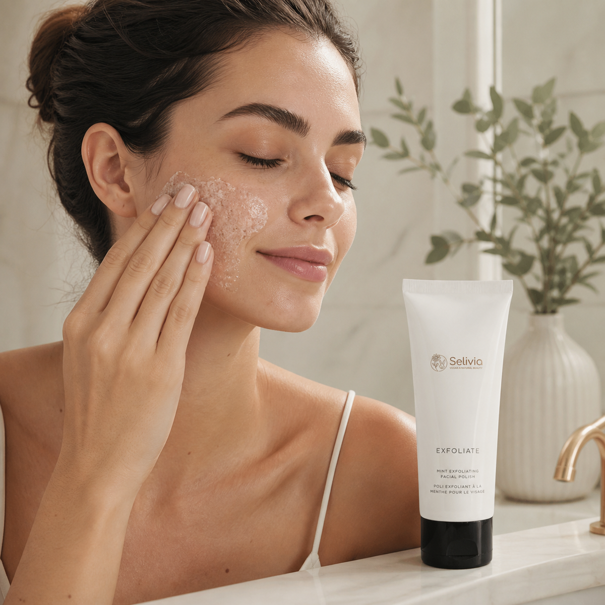 Mint Exfoliating Facial Scrub for Smooth Skin