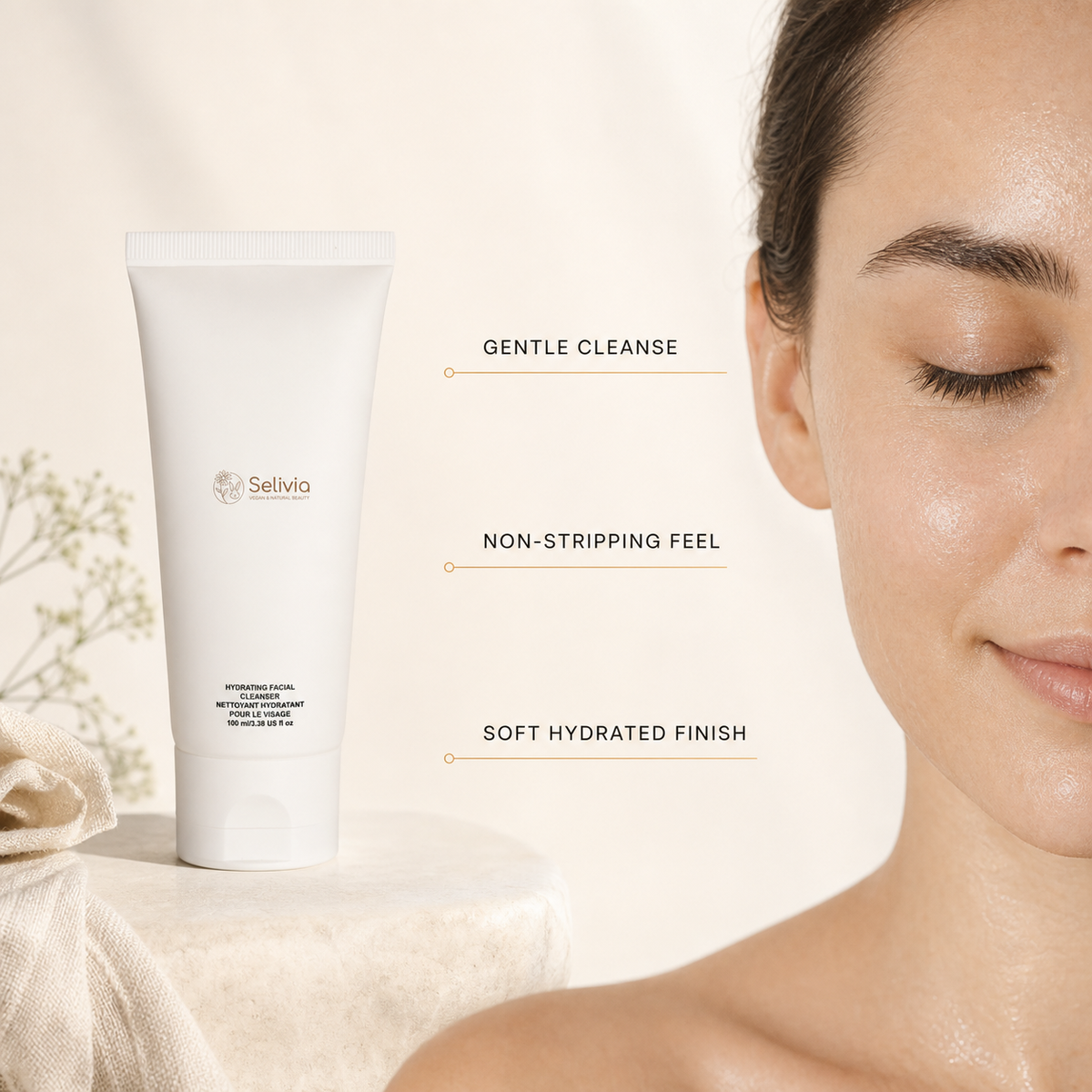 Hydrating Facial Cleanser for Dry & Sensitive Skin