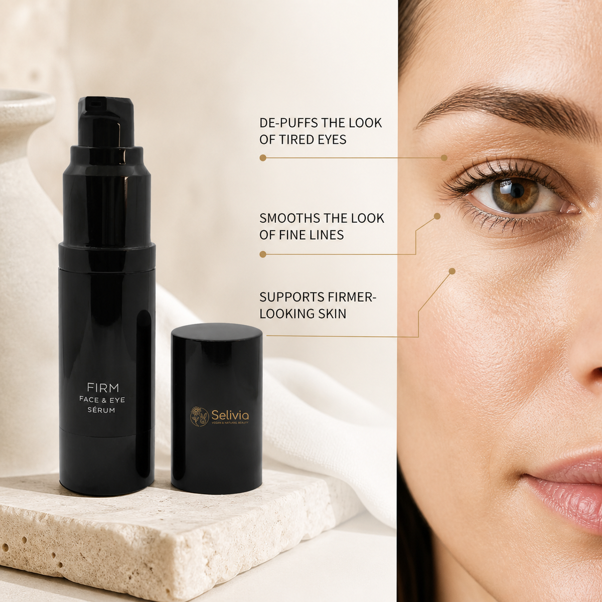 Peptide De-Puffing Eye Serum for Dark Circles