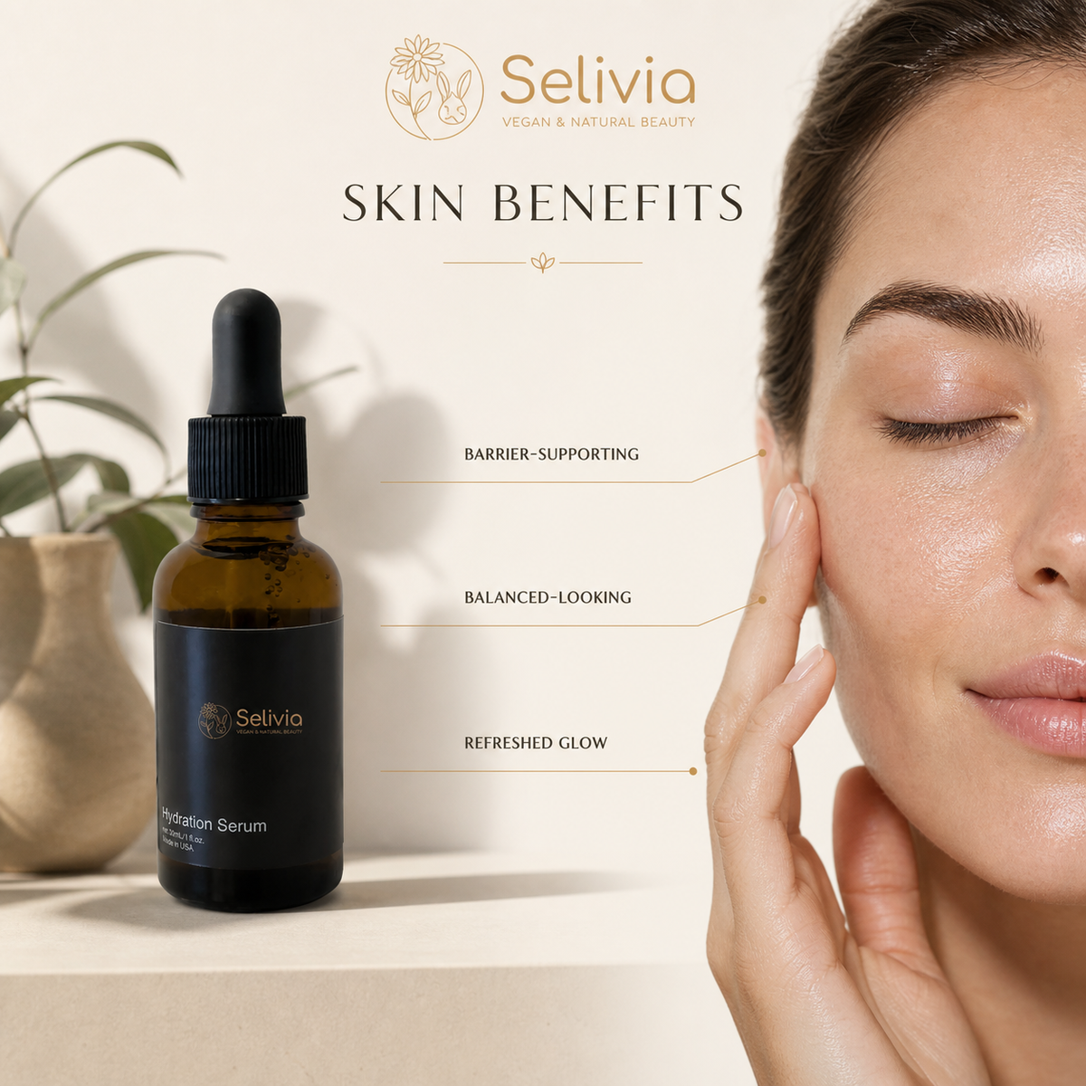 Lightweight Hydrating Face Serum for Barrier Repair